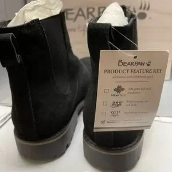 BNWT Mens BearPaw boot size 10 Black - Picture 8 of 9